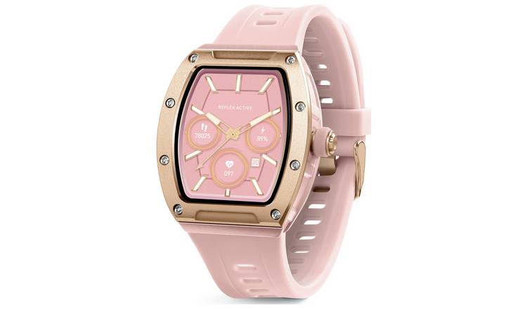 Reflex Active Pink Strap Calling Smart Watch