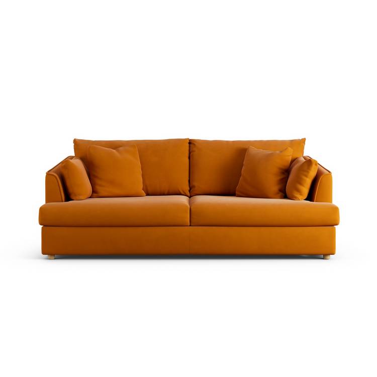 Habitat orange sofa discount