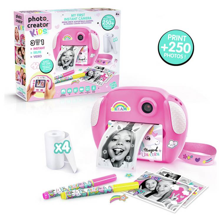 Photo Creator Kids Instant Camera Pink 0