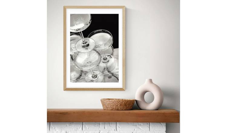 East End Prints Champagne Oak Frame Art Print - A2