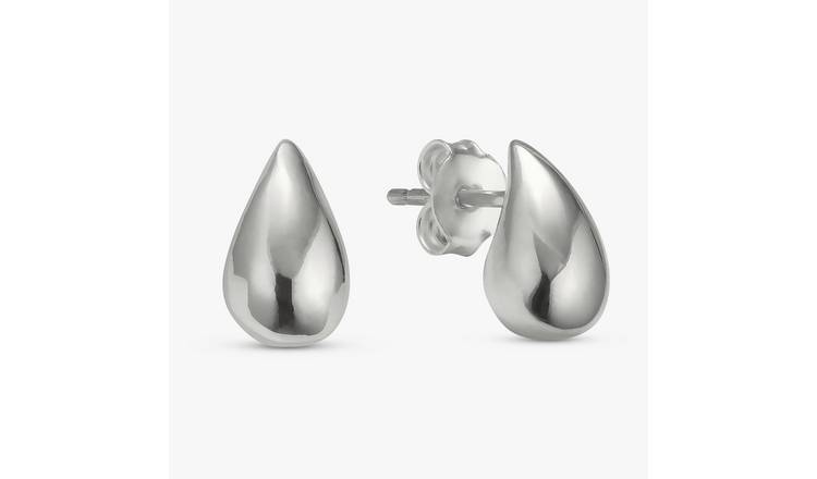 Revere Sterling Silver Teardrop Mini Stud Earrings