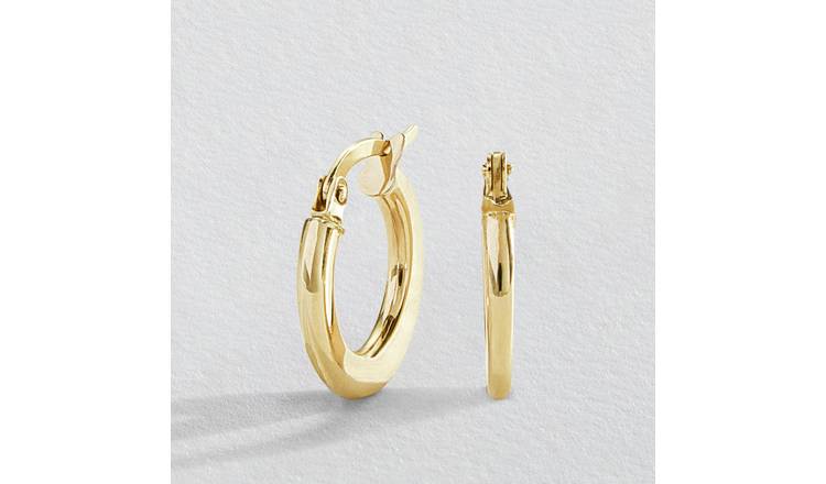 Revere 9ct Yellow Gold Hoop Earrings 