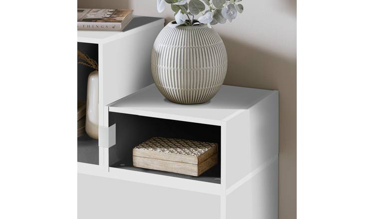 Habitat Rubrics Modular Single Small Shelf Unit - White