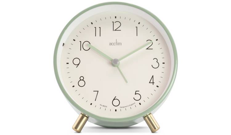 Acctim Fossen Analogue Alarm Clock - Sage