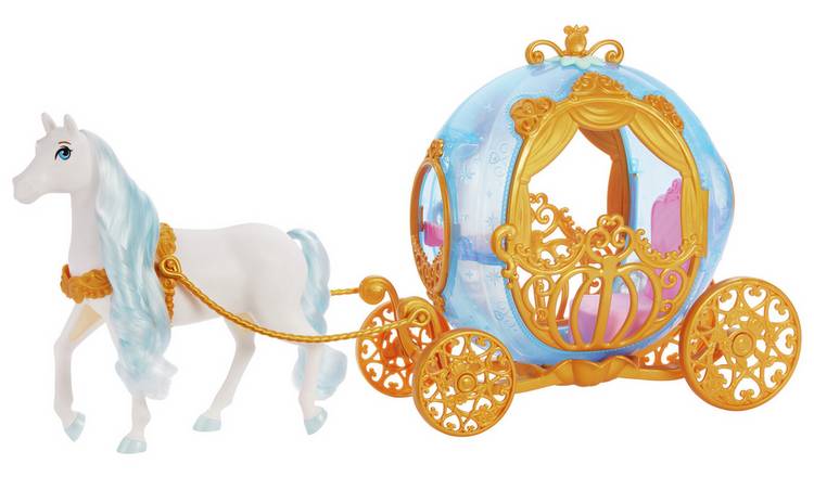 Disney Princess Cinderella's Rolling Doll Carriage & Horse