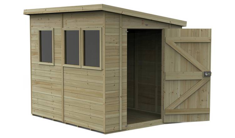 Forest Timberdale 3 Windows Pent Shed - 8 x 6ft