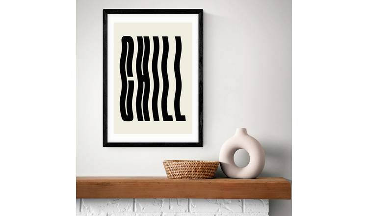 East End Prints Chill Black Frame Art Print - A2