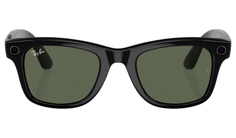 Ray-Ban Meta Wayfarer (Standard) Smart Bluetooth Audio Glasses Shiny Black,  G15 Green 601/7150 - Best Buy