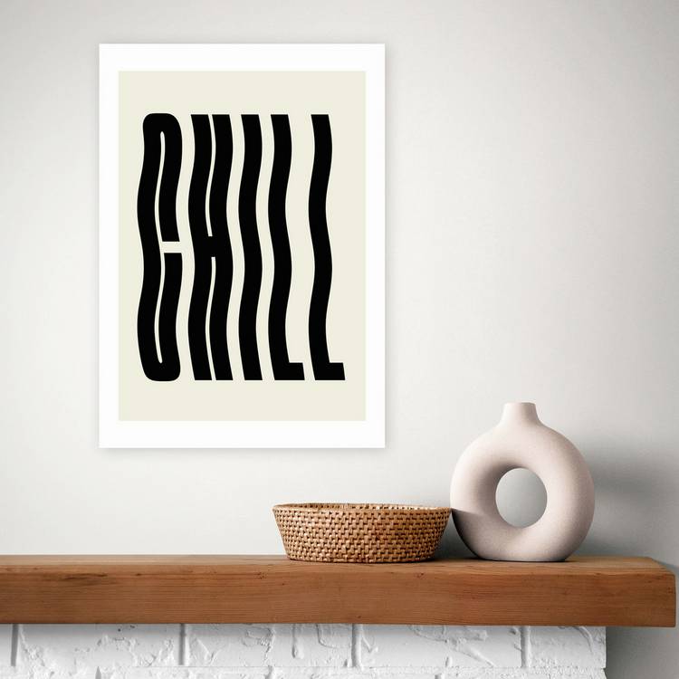 East End Prints Chill Art Print - A3 0