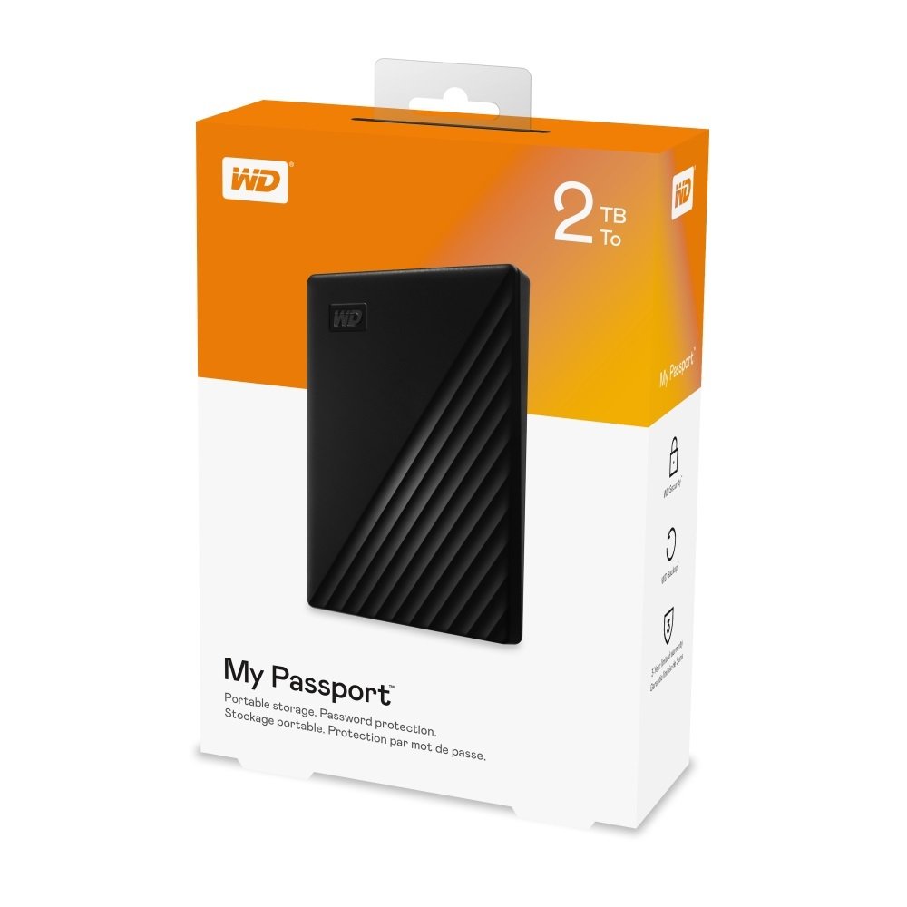 Buy Western Digital My Passport 2TB Portable Hard Drive - Black