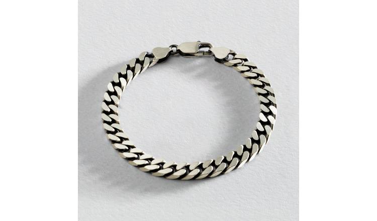 Revere sterling silver solid shop curb bracelet