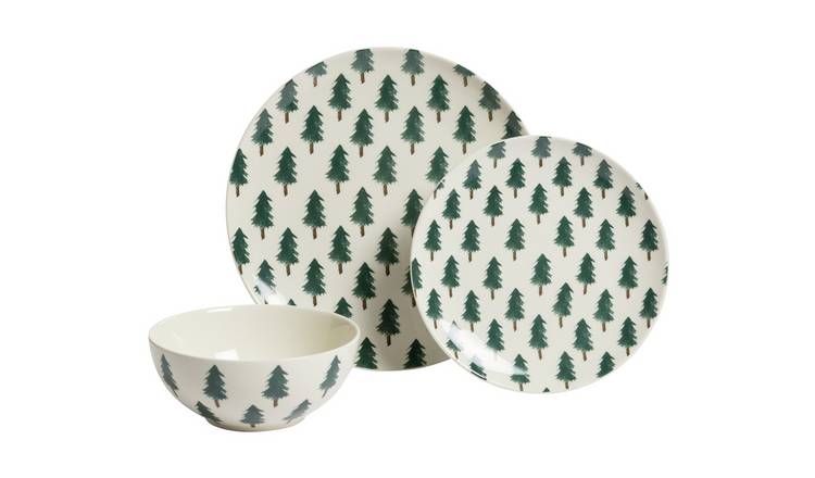 Argos Home Trees 12 Piece Stoneware Dinner Set