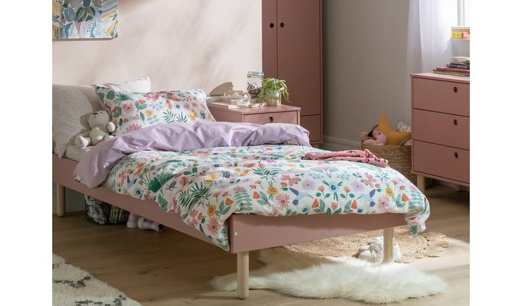 Pink deals bed argos