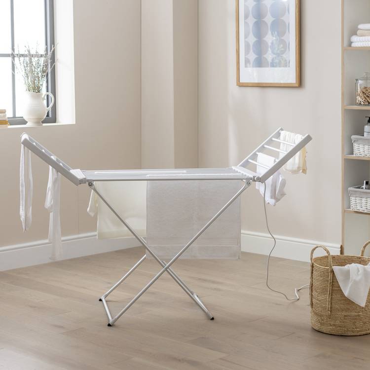 Argos Home 11m  Heated Clothes Airer with Wings 0