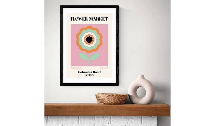 East End Prints Columbia Market Black Frame Art Print - A3