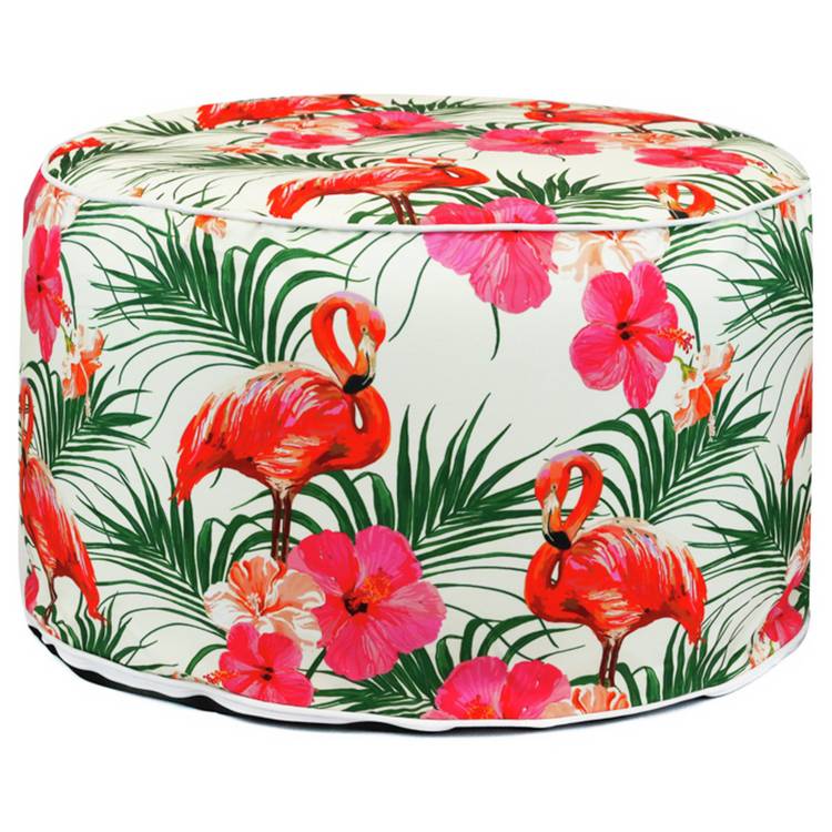 Streetwize Flamingo and Palm Tree Pattern Ottoman 0