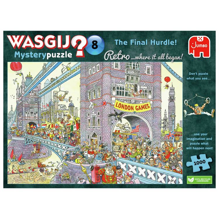 Wasgij Retro The Final Hurdle 1000 Piece Jigsaw Puzzle 0