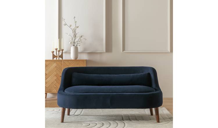 Habitat Beckett Fabric 2 Seater Sofa - Navy
