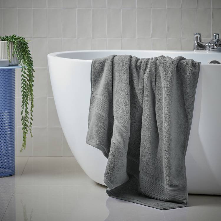 Habitat Supersoft Bath Sheet - Slate 0