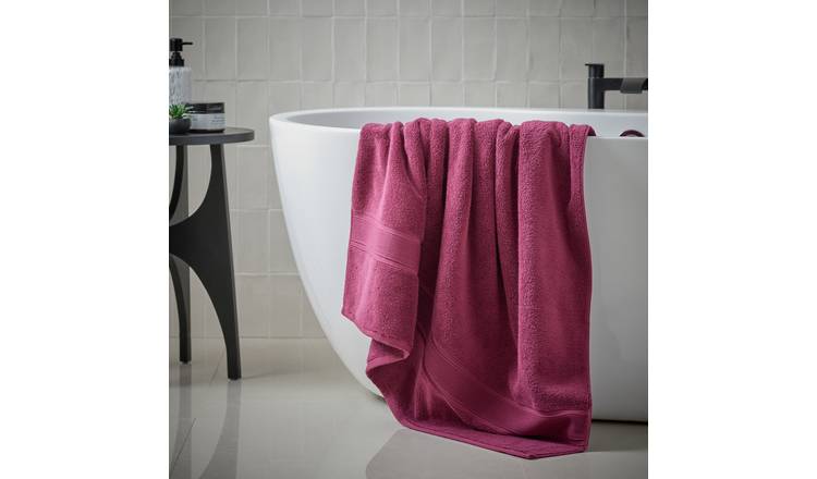 Habitat Supersoft Bath Sheet - Plum