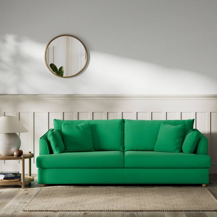 Habitat Holmfirth Fabric 4 Seater Sofa - Emerald Green 0