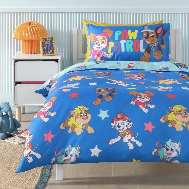Paw Patrol Blue Chase Kids Bedding Set - Single 0