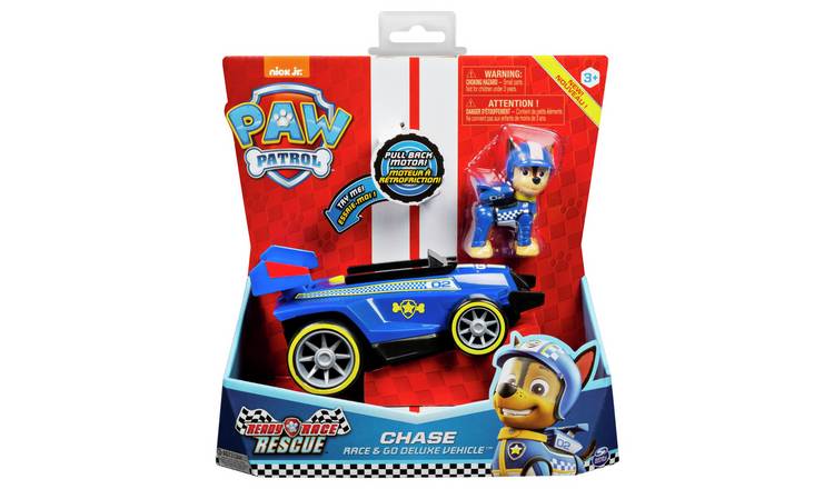 PAW Patrol Ready Race Rescue Chase's Vehicle With A Pull-Back Motor ...