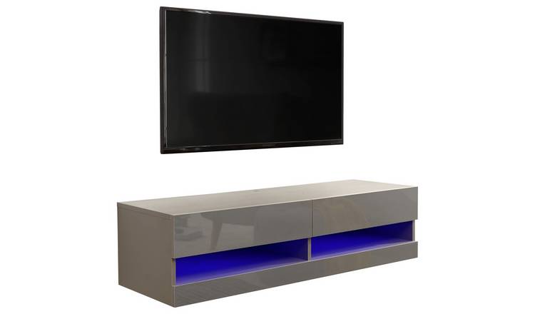 Galicia 120cm LED Wall TV Unit - Grey