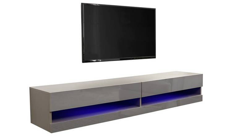 Grey led outlet tv unit