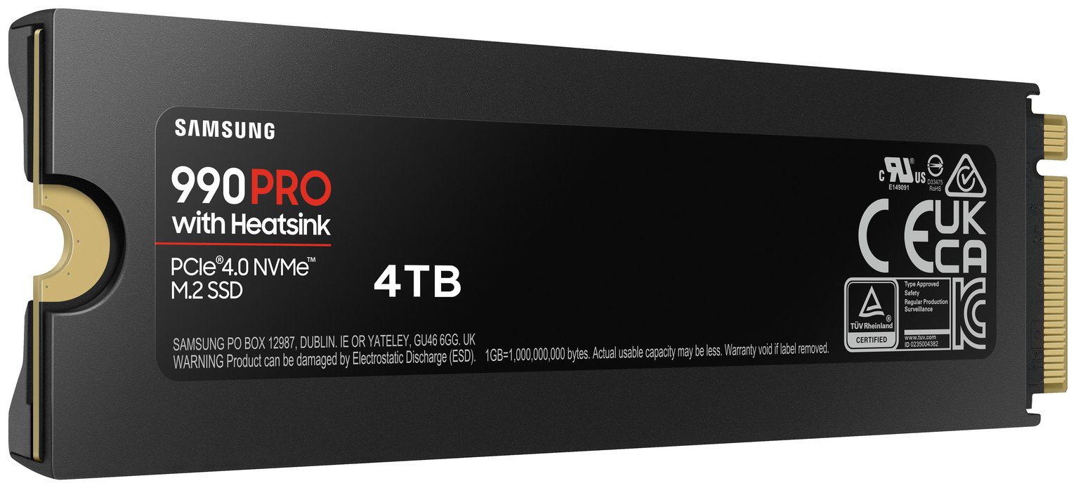 Buy Samsung 990 PRO Heatsink 4TB SSD for PC & PS5 | External hard