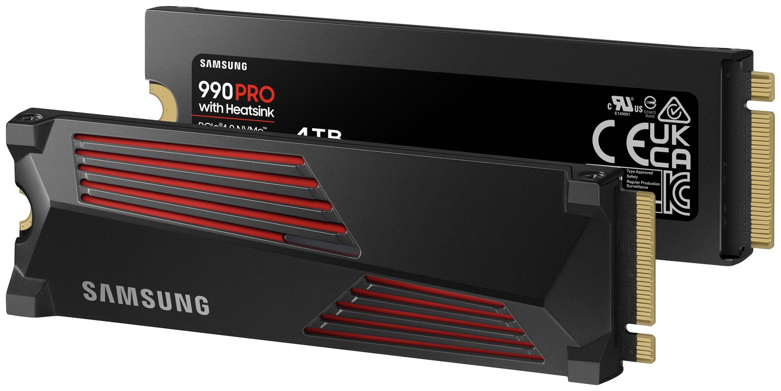 Buy Samsung 990 PRO Heatsink 4TB SSD for PC & PS5 | External hard