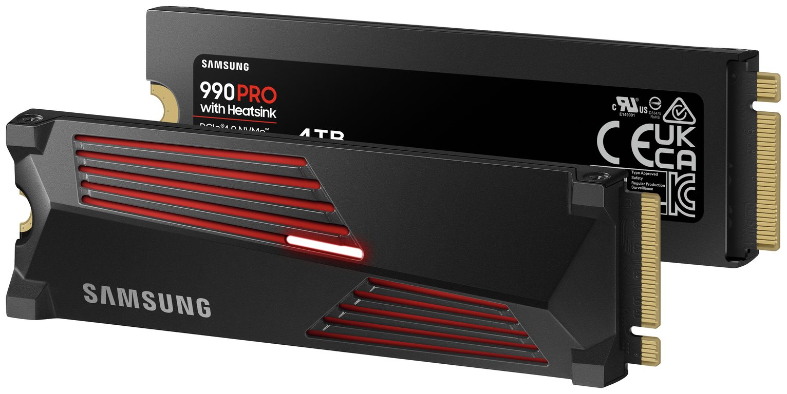 Buy Samsung 990 PRO Heatsink 4TB SSD for PC & PS5 | External hard