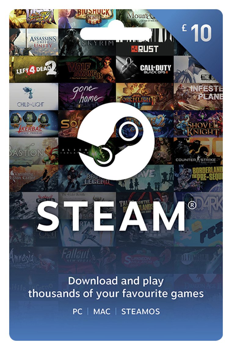 Steam £10 Voucher Card