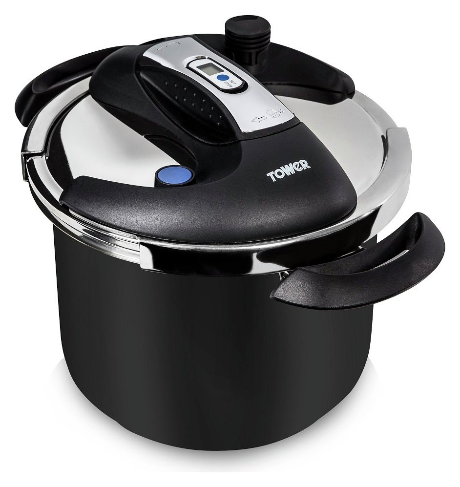 Tower 6 Litre One Touch Coated Pressure Cooker.