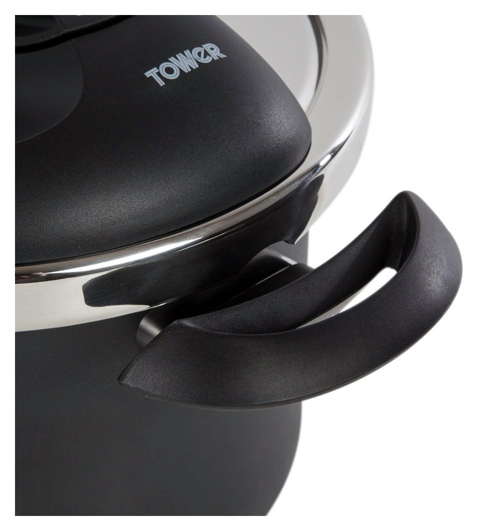Tower 6 Litre One Touch Coated Pressure Cooker. Reviews