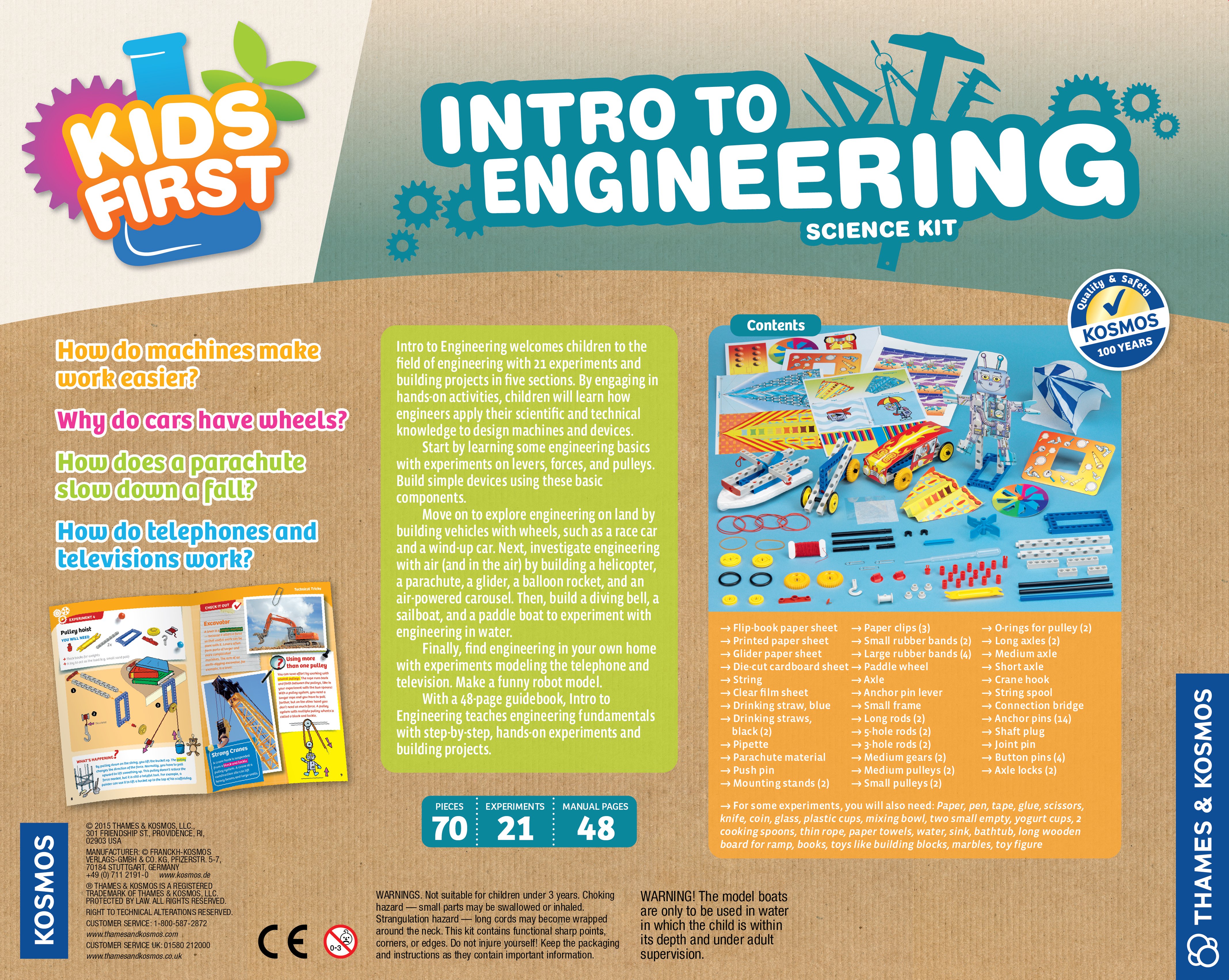 Thames and Kosmos Kids First Intro to Engineering Kit. Reviews
