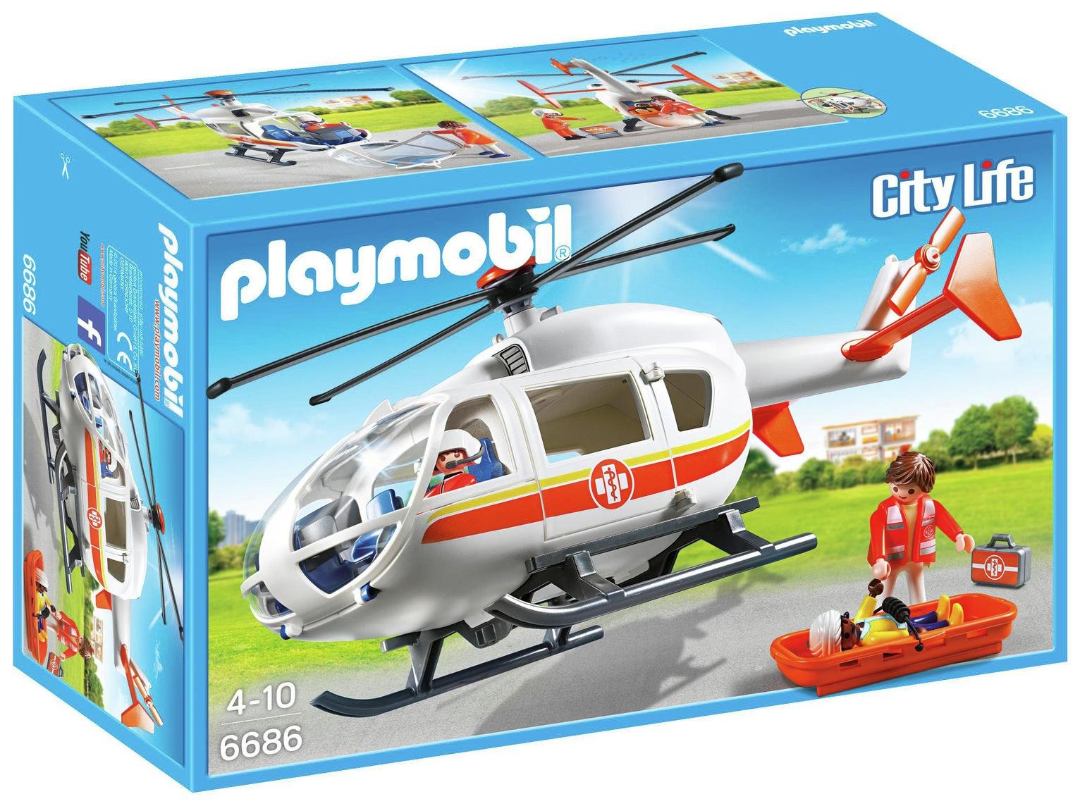 Playmobil 6686 City Life Emergency Medical Helicopter review