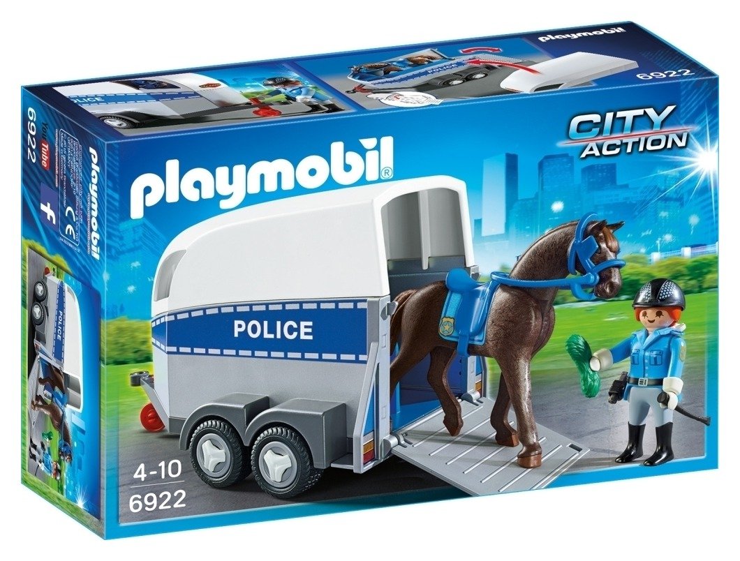 Playmobil 6922 City Action Police with Horse and Trailer