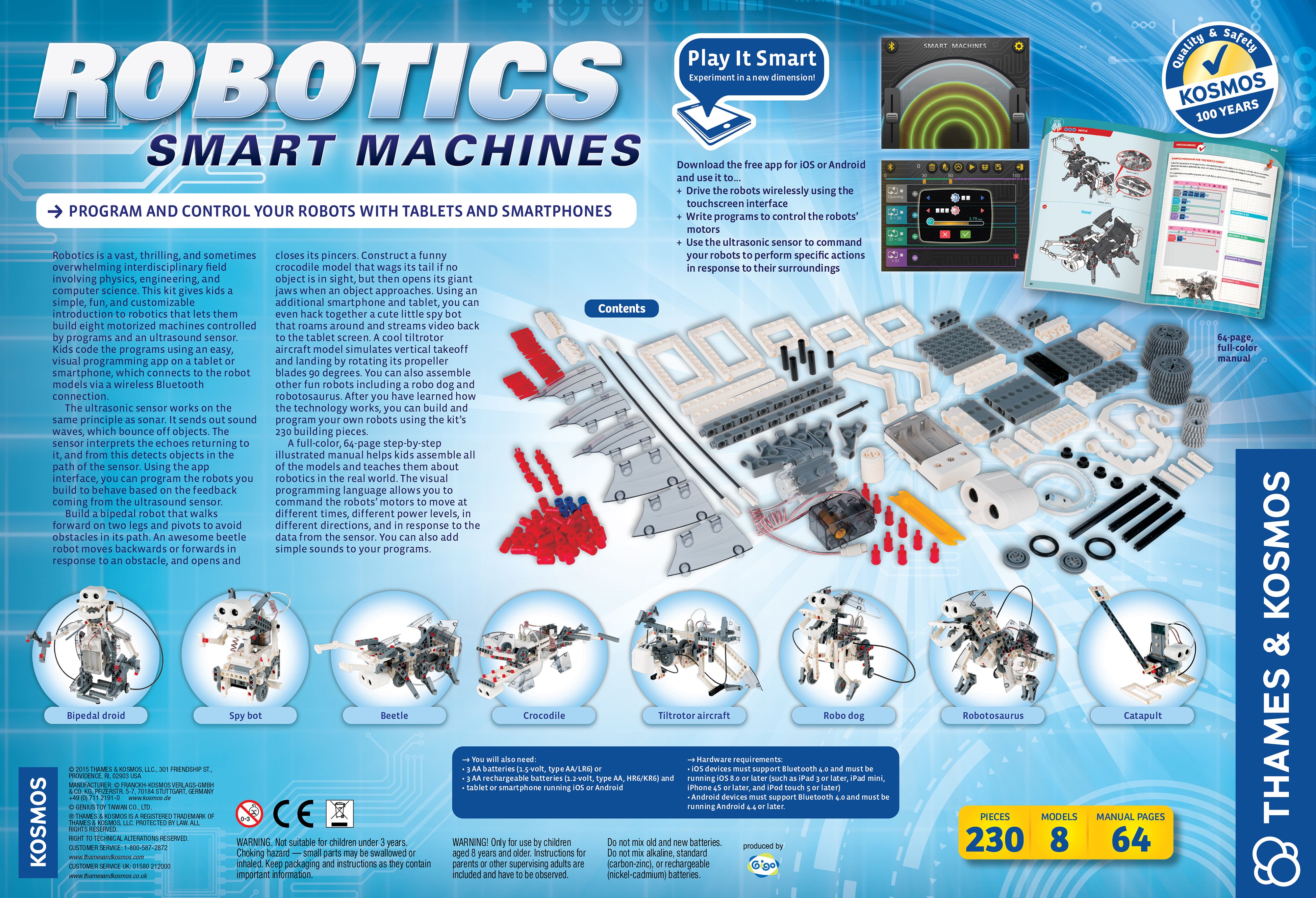 Thames and Kosmos Robotics Smart Machines Engineering Kit. Reviews