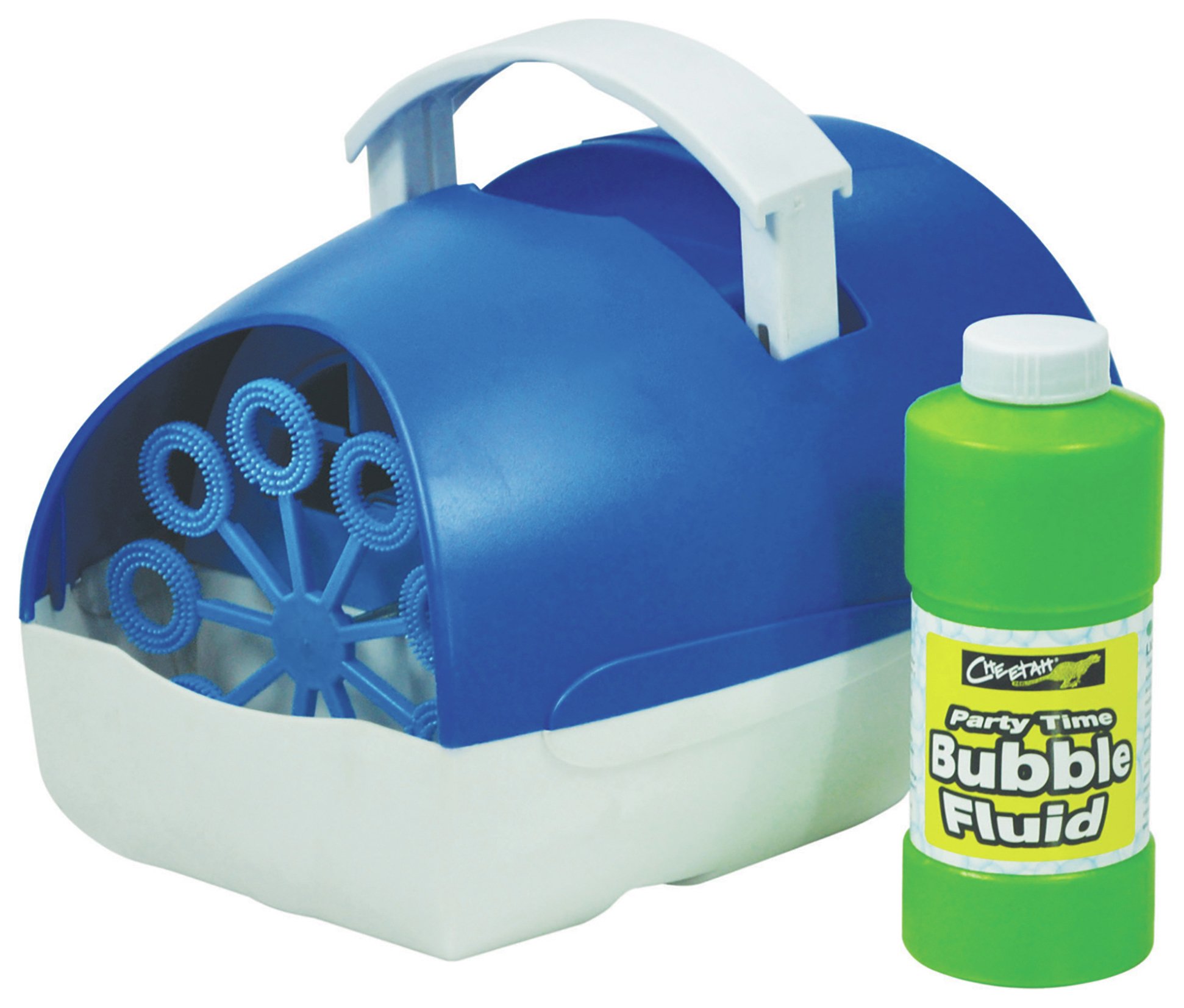 Cheetah Party Time Battery Operated Bubble Machine Blue (6845379