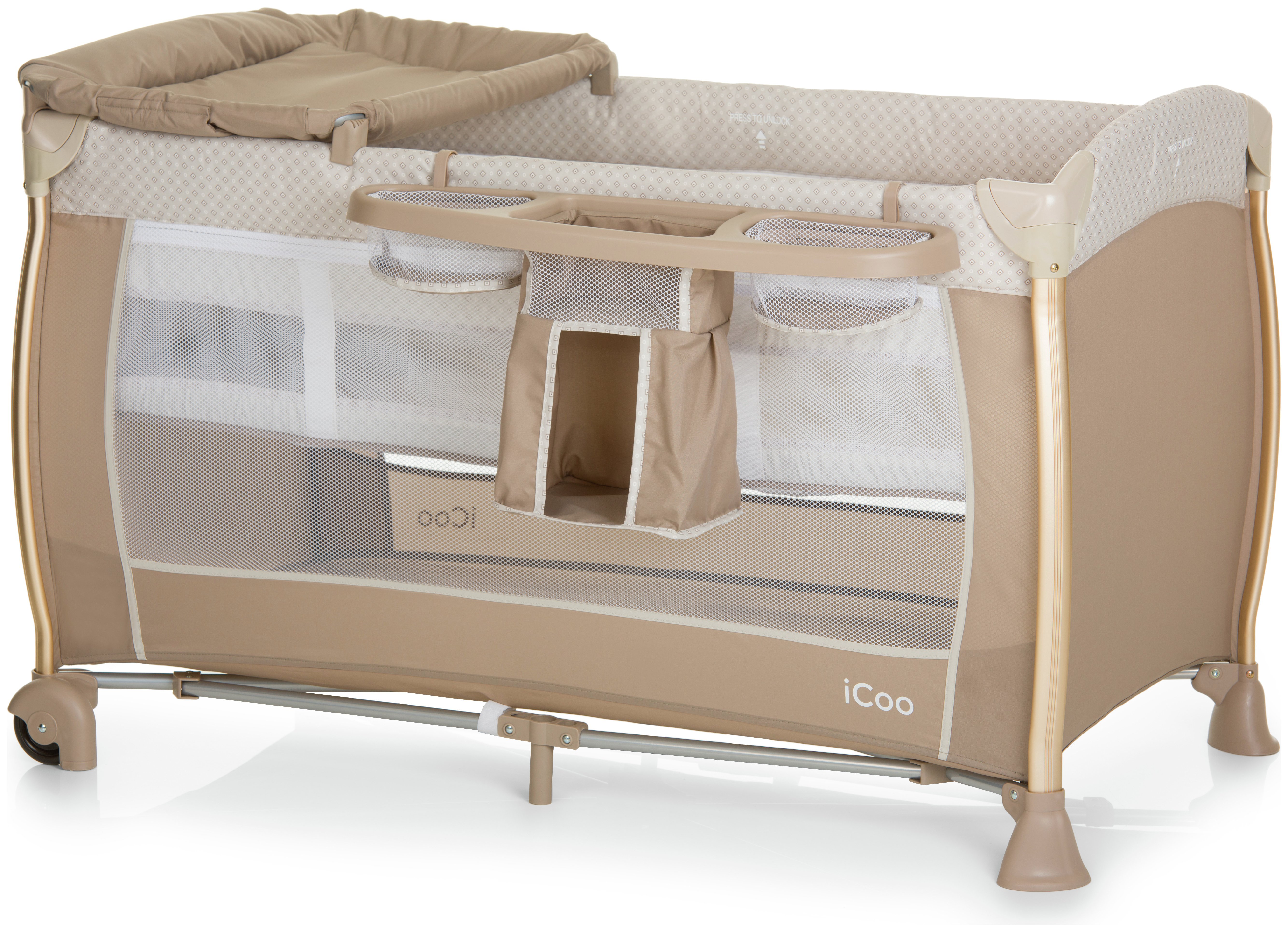 iCoo Diamond Biege Starlight Travel Cot. Review