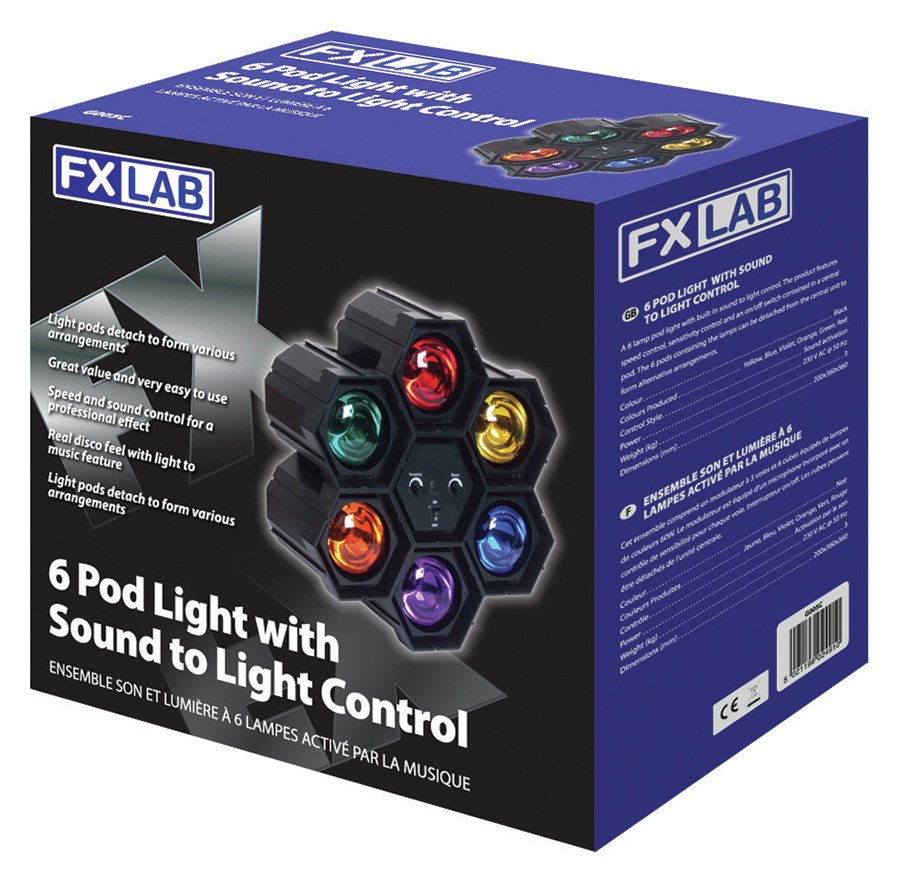 FXLab 6 Way Sound to Light Pod Light Review