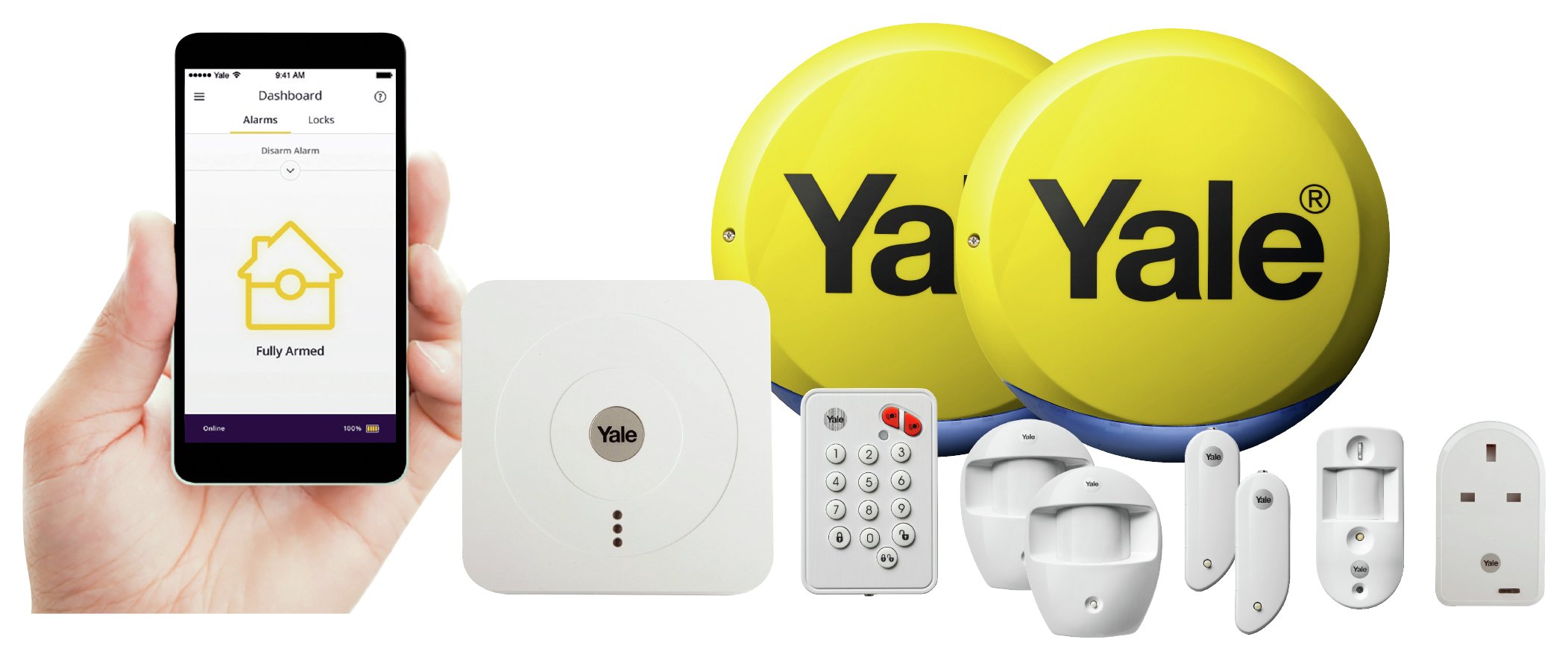 Yale Smart Home Alarm, View & Control Kit