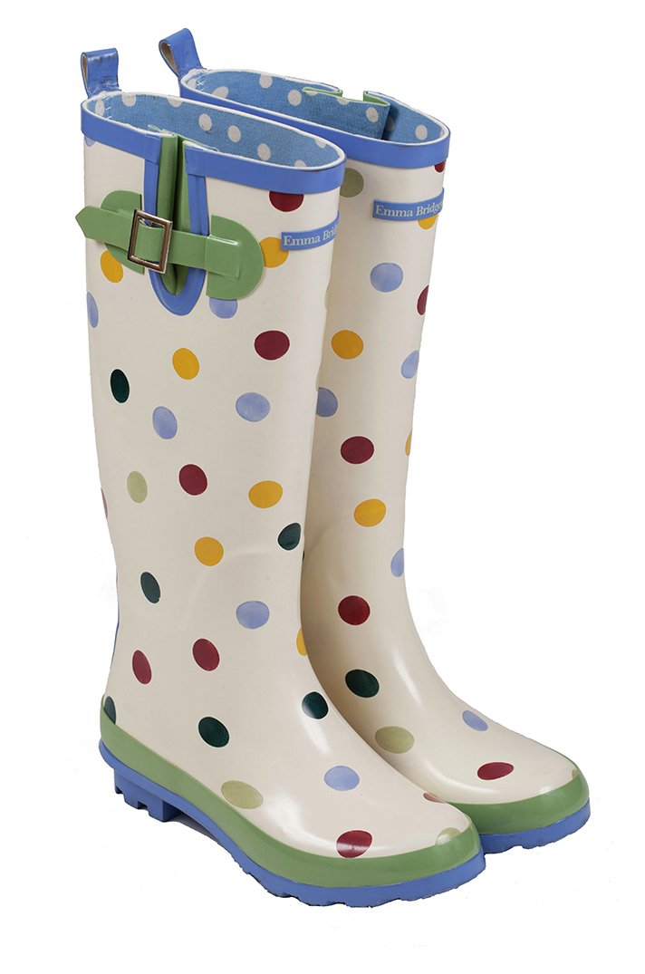 Emma Bridgewater Women's Tall Spot Wellies - Size 8. Review