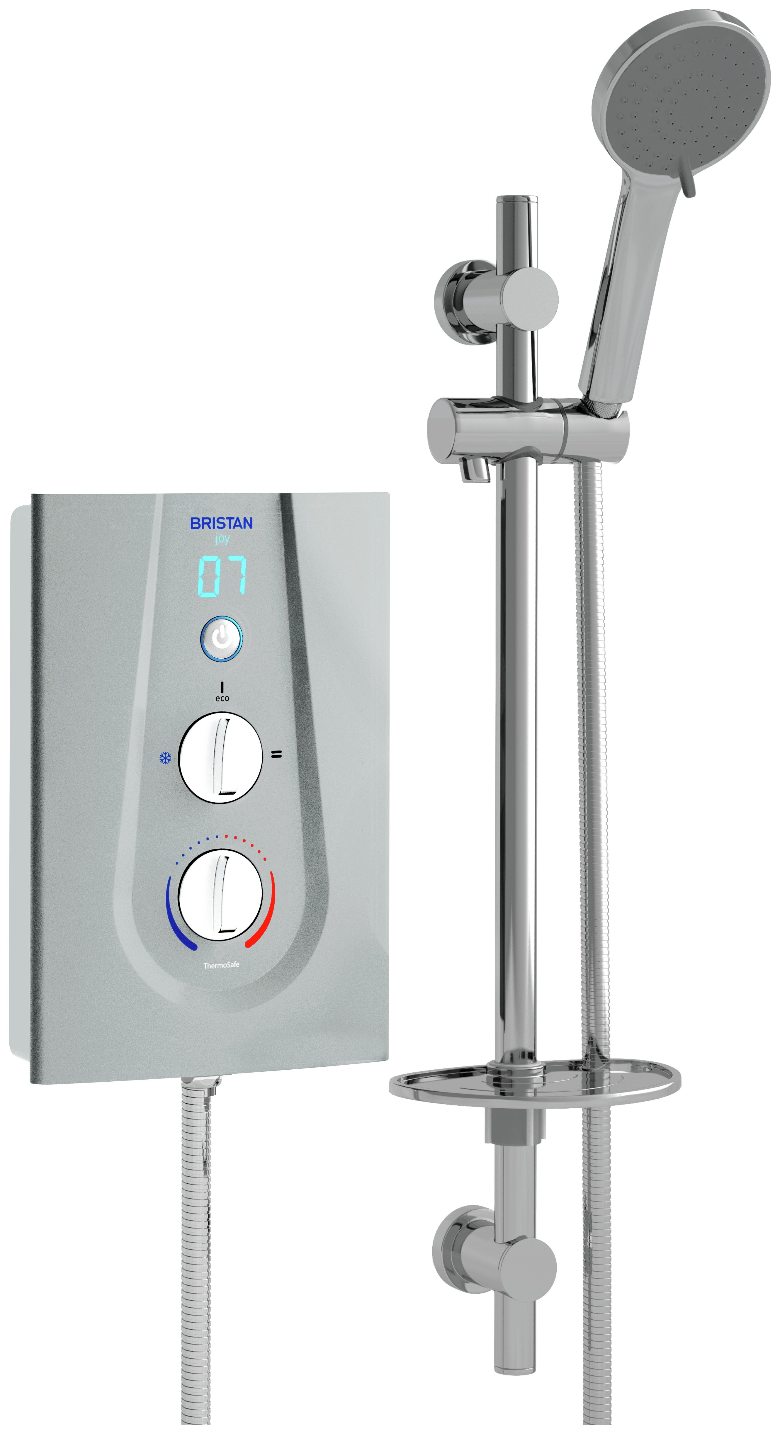 Bristan Joy 9.5kW Electric Shower - Silver.