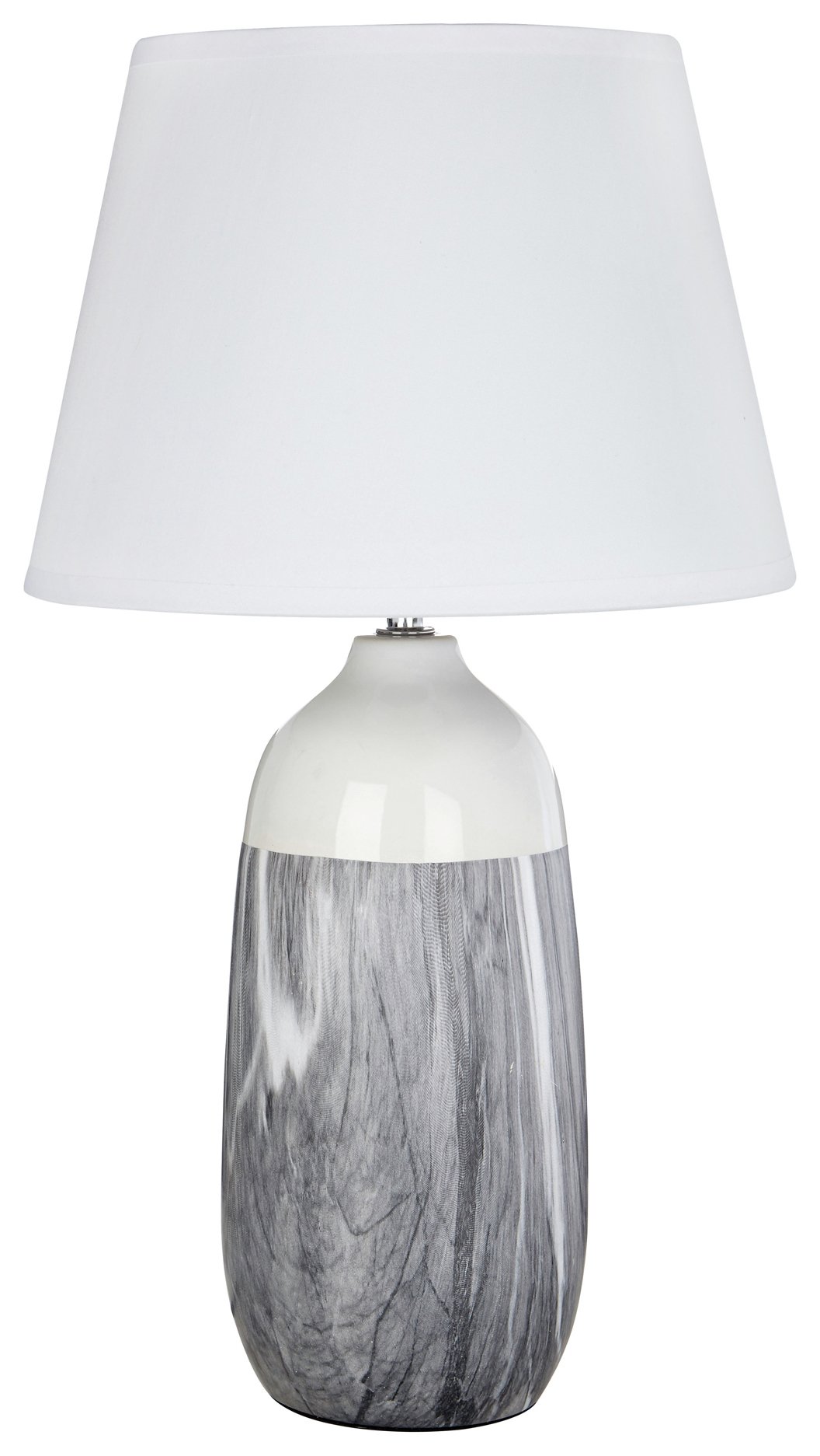 Welma Ceramic Table Lamp - Grey.