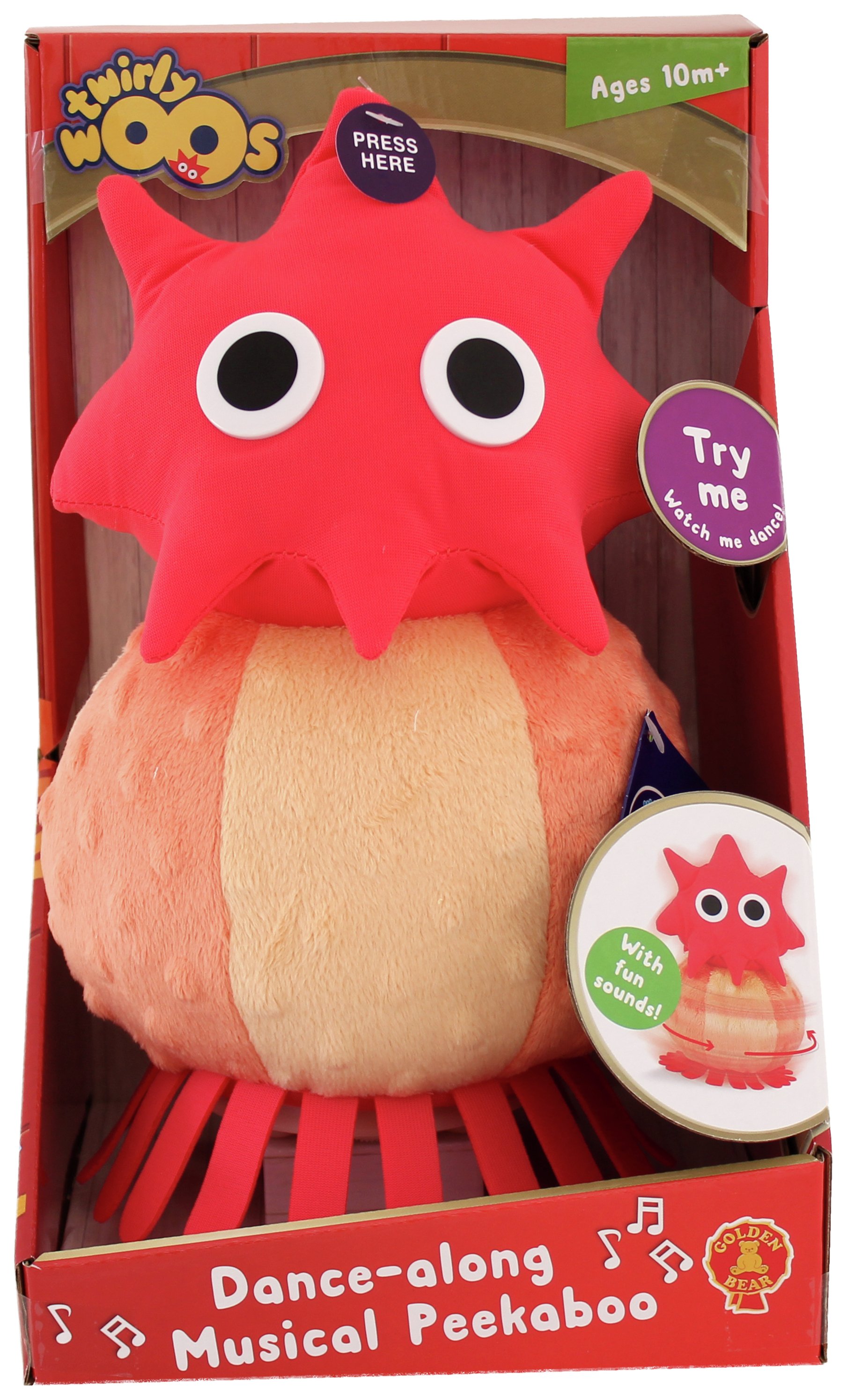 twirlywoos quacky bird soft toy