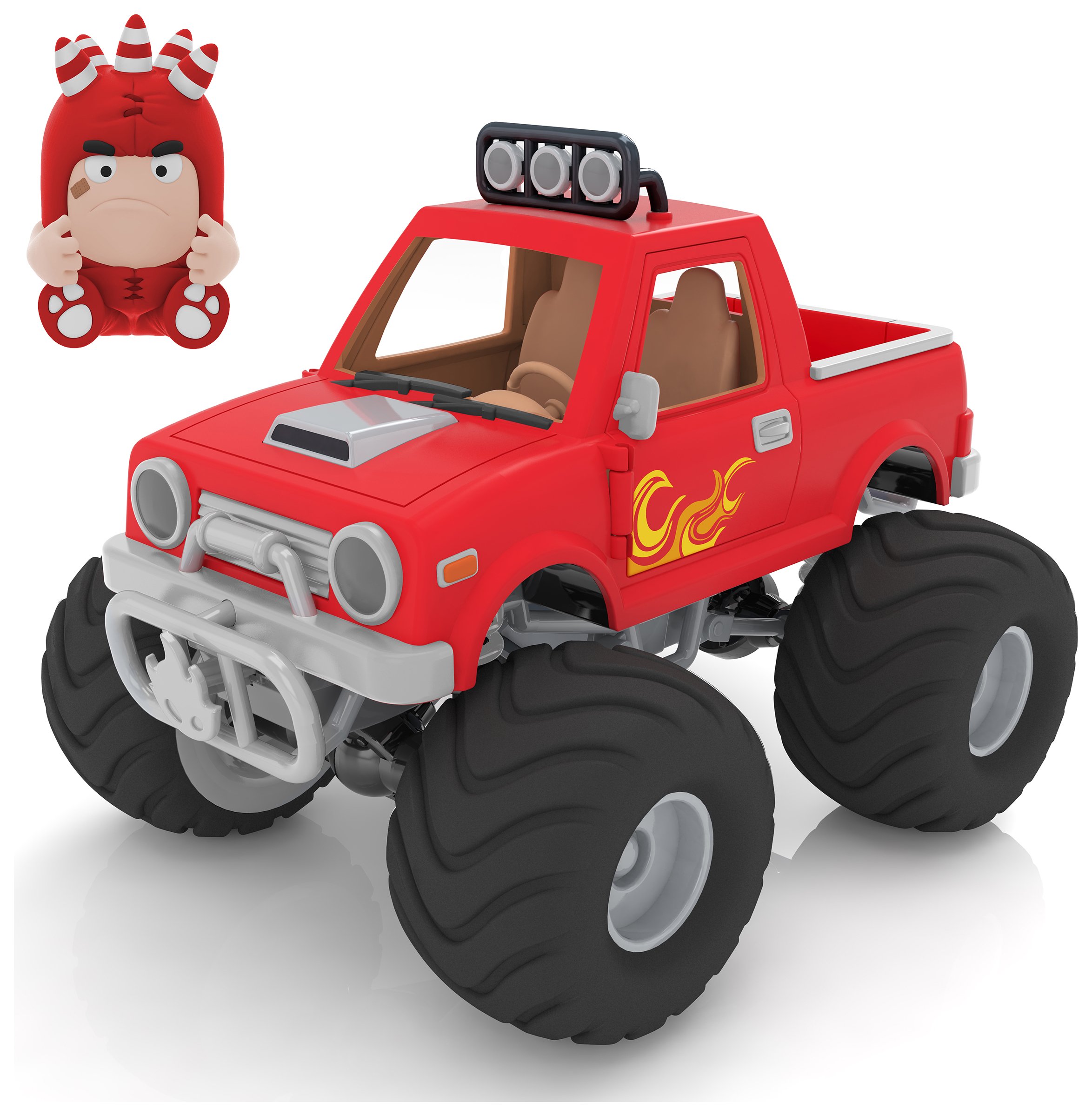 Oddbods Fuse and Monster Truck Action Vehicle 6851521 Argos