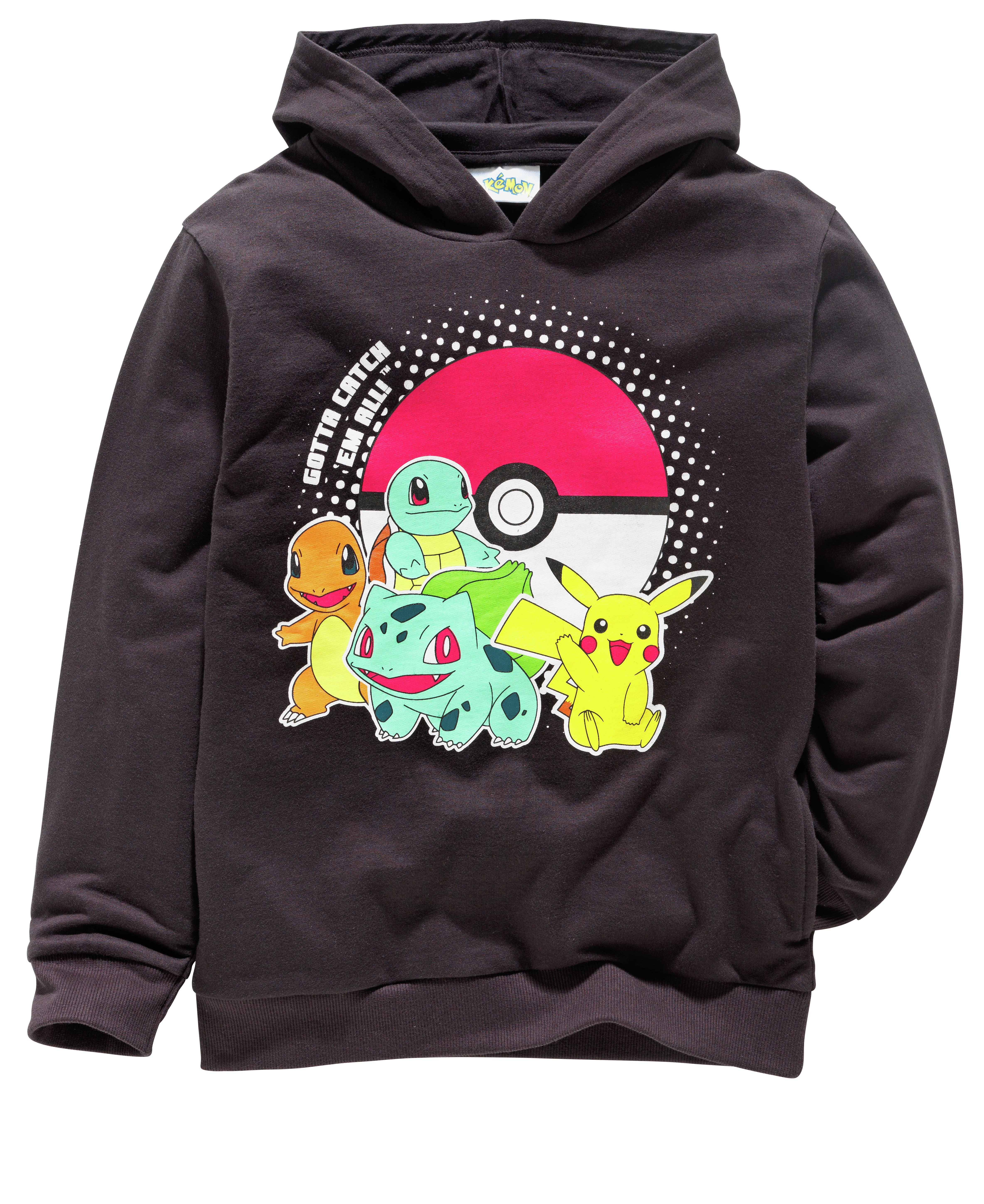 Pokemon Black Hoodie - 5-6 Years.