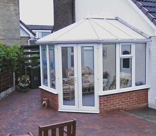 Edwardian Dwarf Wall Medium Conservatory White. at Argos